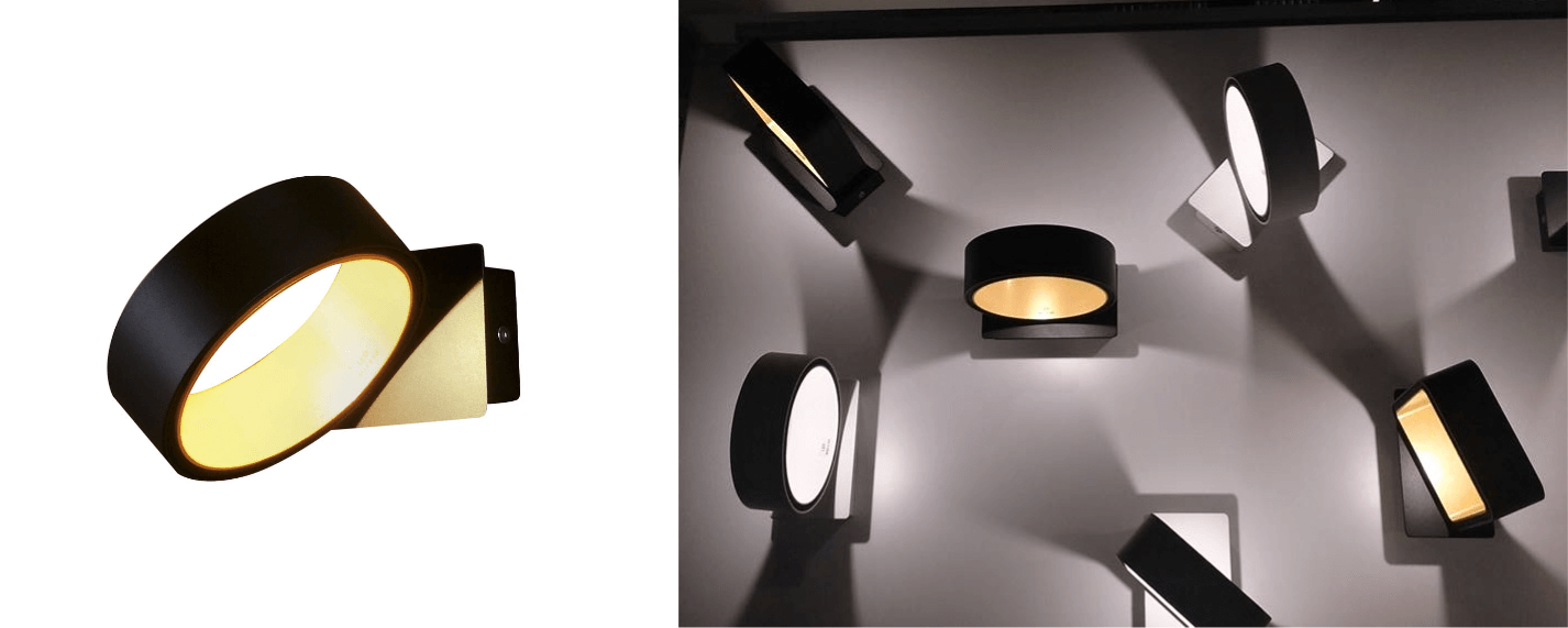 černé nástěnné světlo MAXlight Tokyo